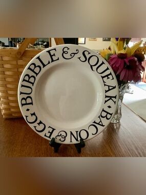 Emma Bridgewater Black Toast & Marmalade 10. 3/4” Dinner Plate